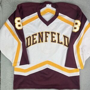 Vintage Duluth Denfeld Hunters Hockey Jersey High School Minnesota MN